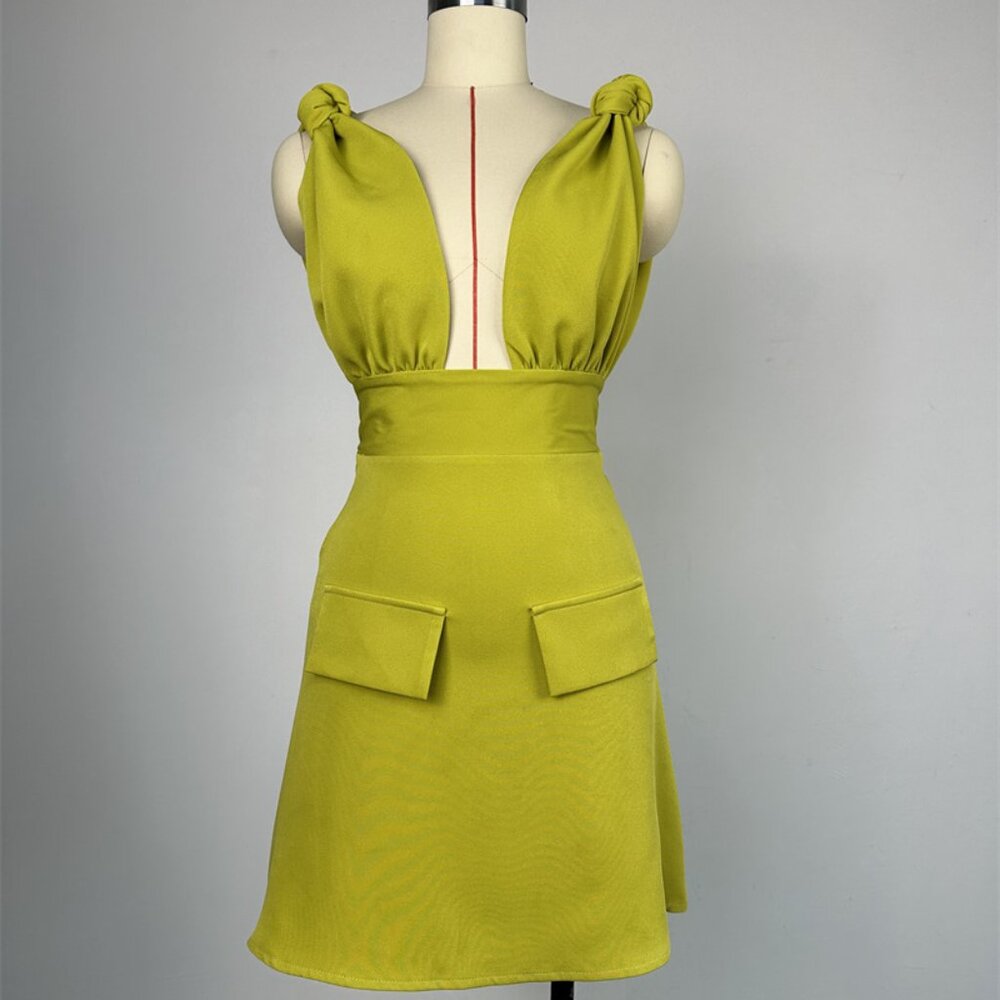 🎀 Y2K Aesthetic Suspender Dress 🎀 High Waist Adjustable Straps + Pockets | Sch